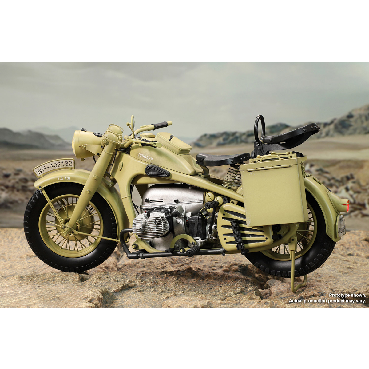 HiPlay DID 1/6 WWII German Zundapp Motorcycle with Sidecar for