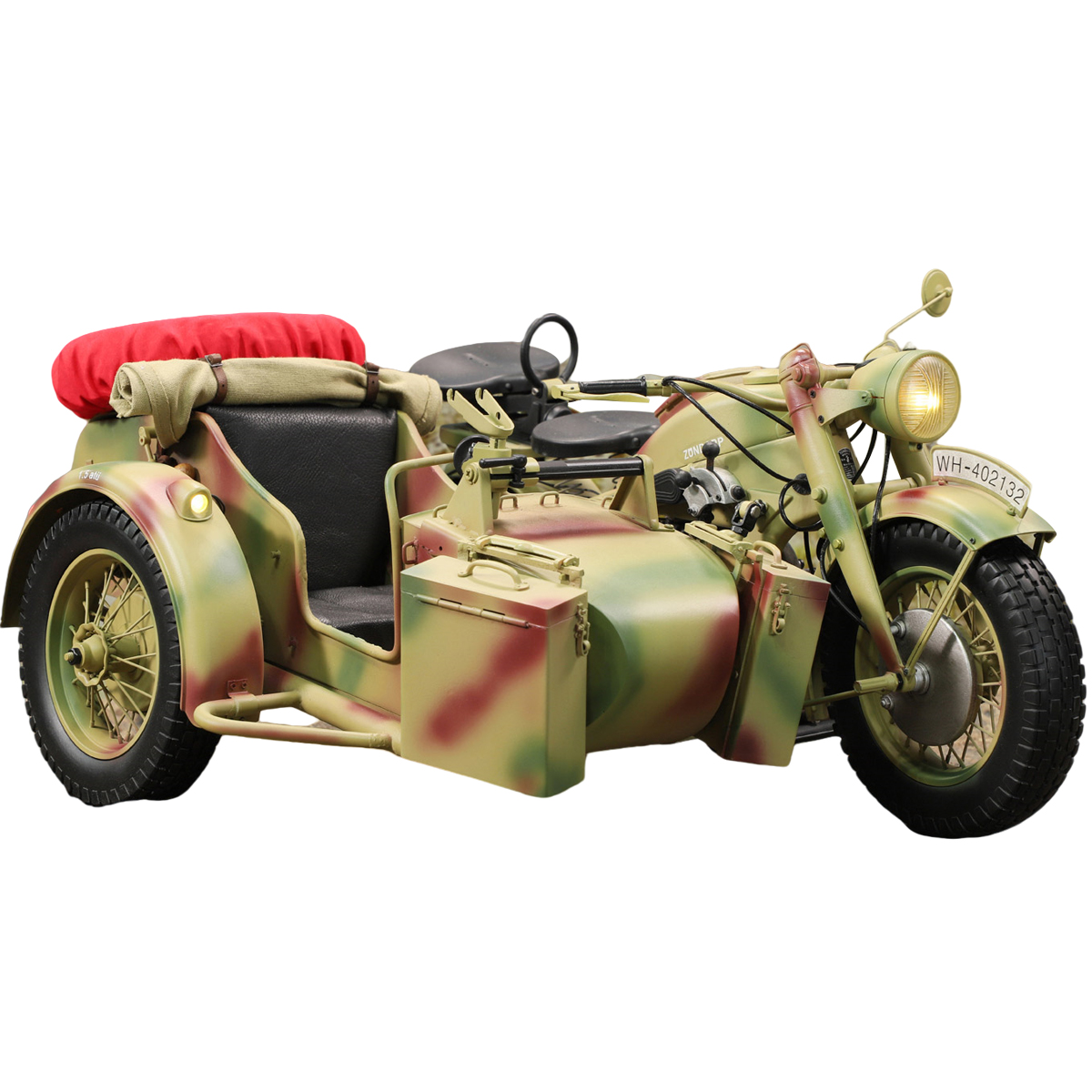 HiPlay DID 1/6 WWII German Zundapp Motorcycle with Sidecar for