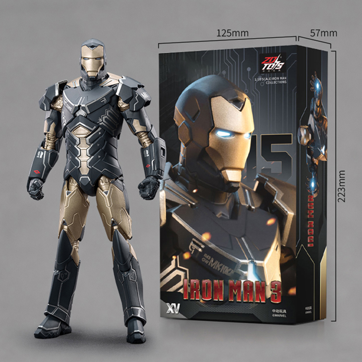 HiPlay ZD Toys 1/10 Iron Man Non-Luminous, MK15 / MK25 / MK26