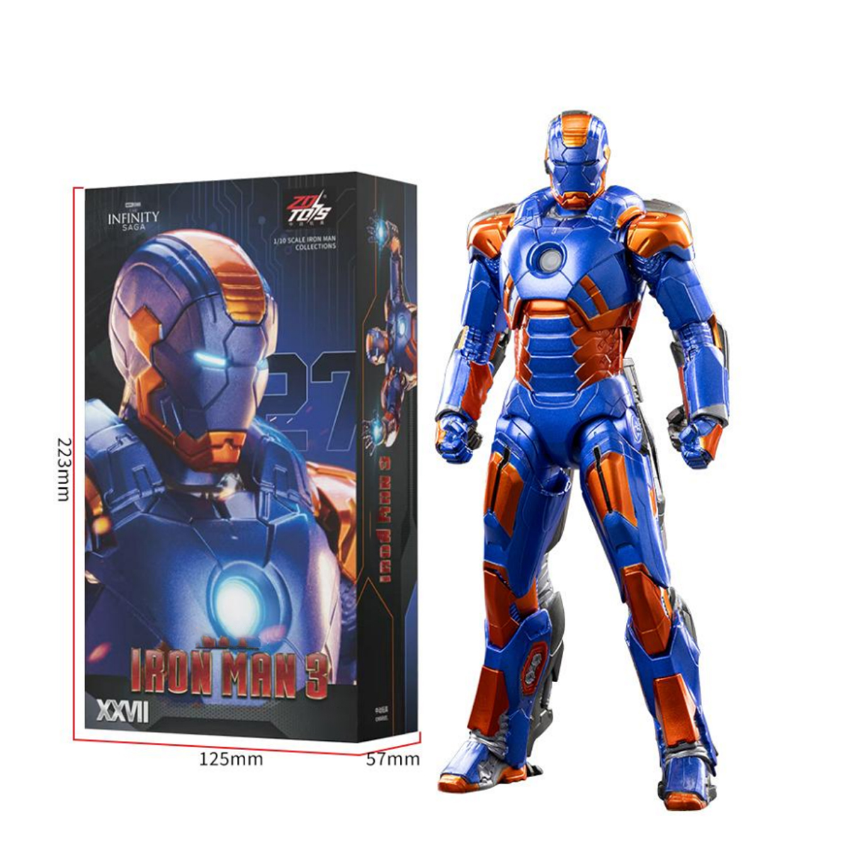 HIPLAY ZD Toys Iron Man MK27 1906-27 Non-Light-Up 1/10 Scale