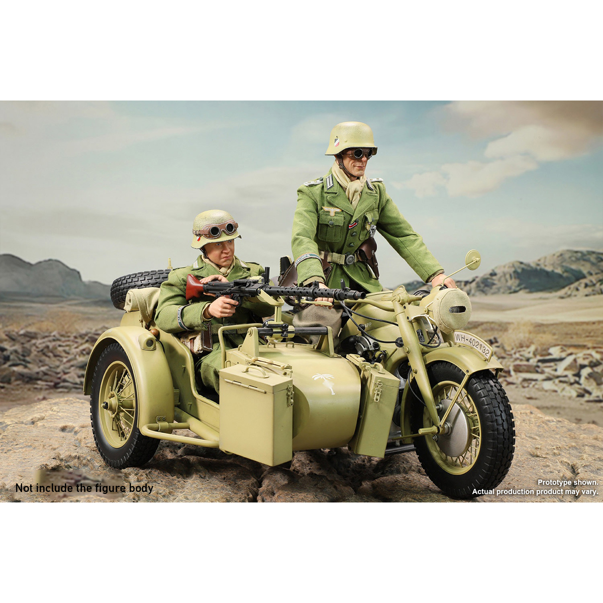 HiPlay DID 1/6 WWII German Zundapp Motorcycle with Sidecar for