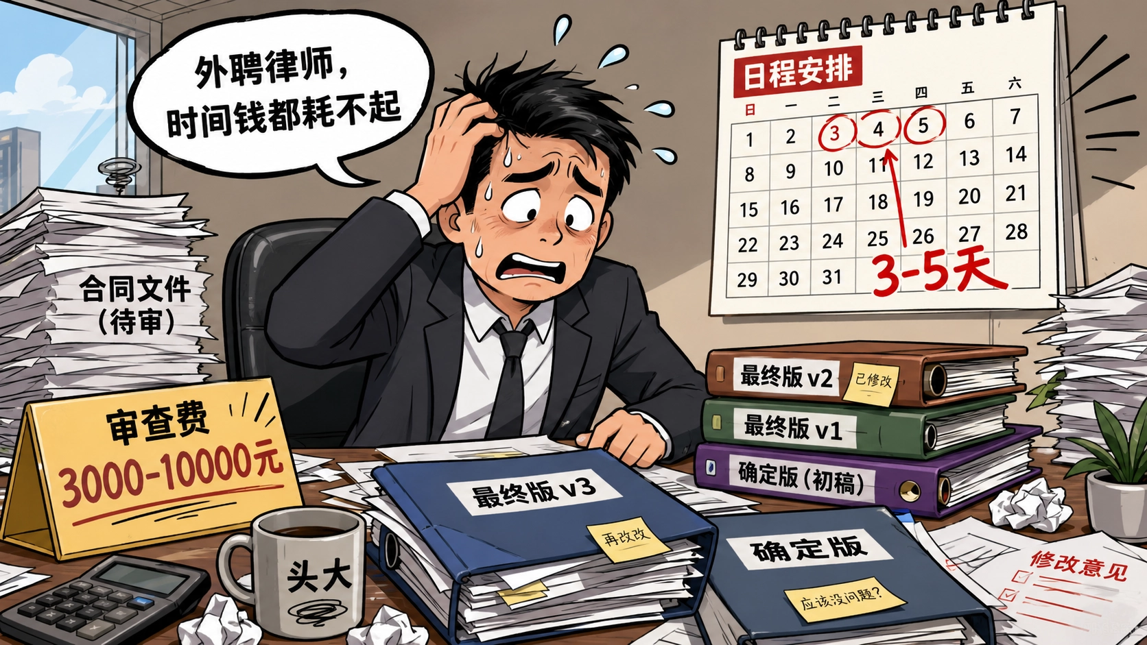 漫画风老板合同场景.png