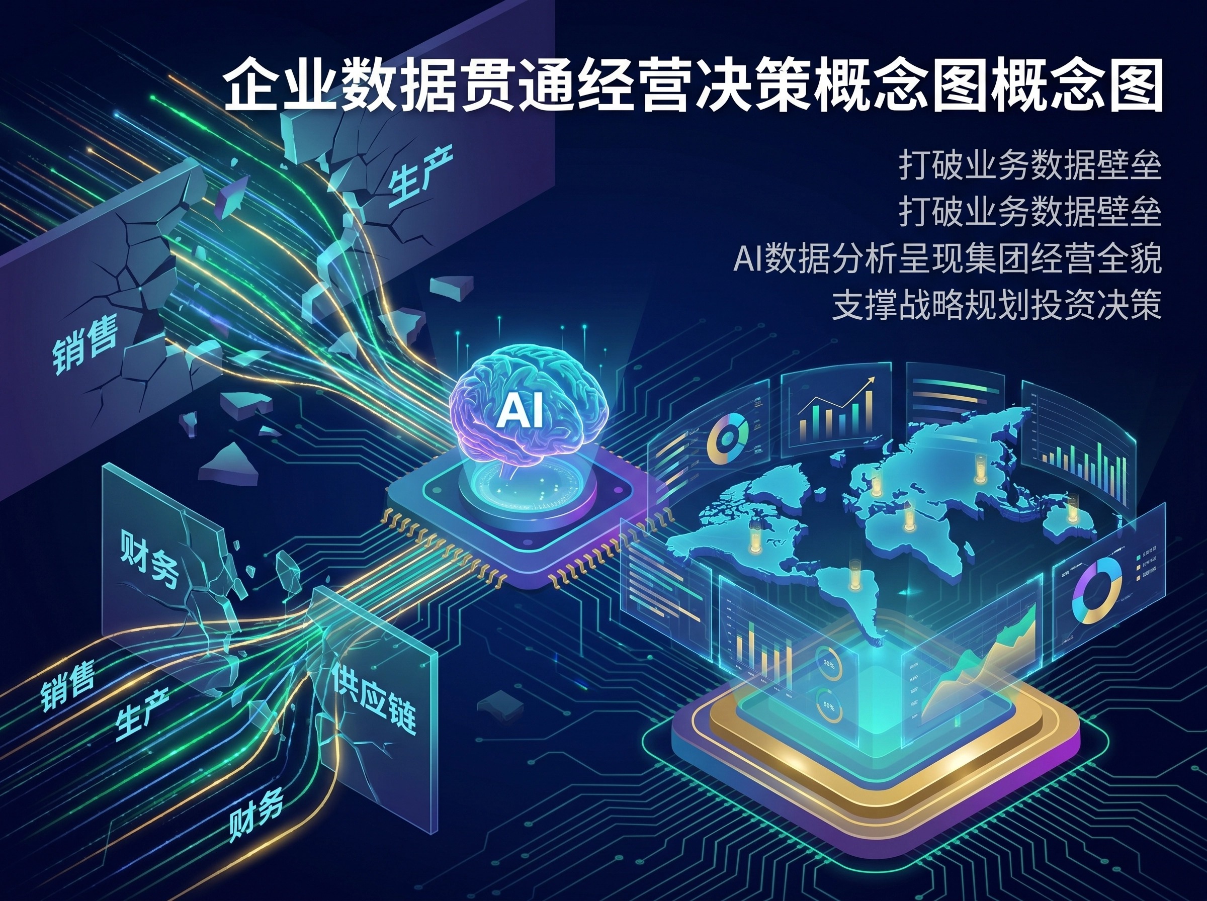 AI Data Business Decision Concept__(解析:核心主体为_企业数据_与_经营决