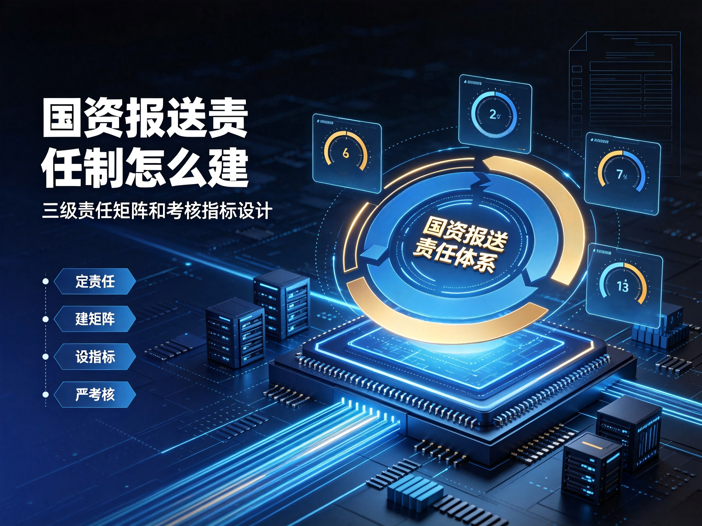 国资报送责任制怎么建三级责任矩阵和考核指标设计